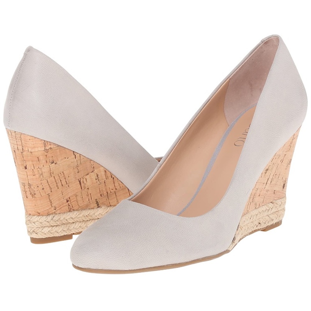 Franco Sarto Suede Cork Wedge
